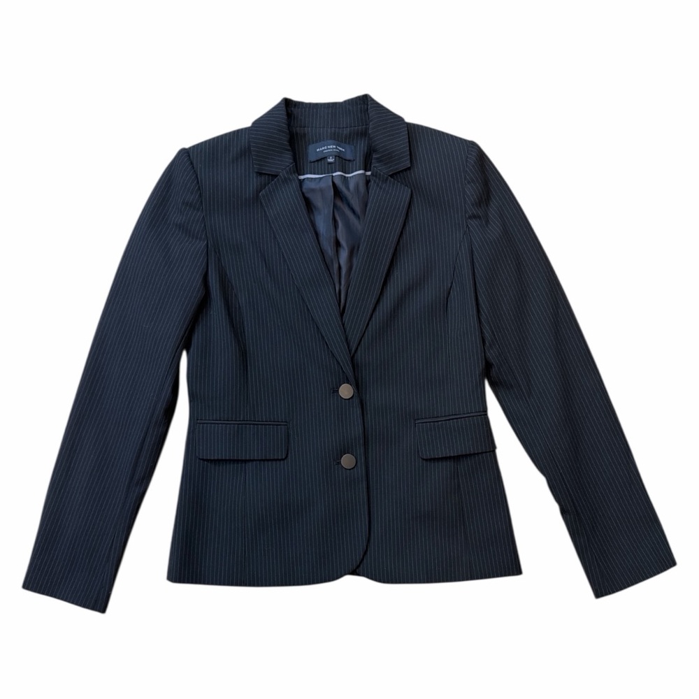 Marc New York Black and White Pinstripe Blazer
